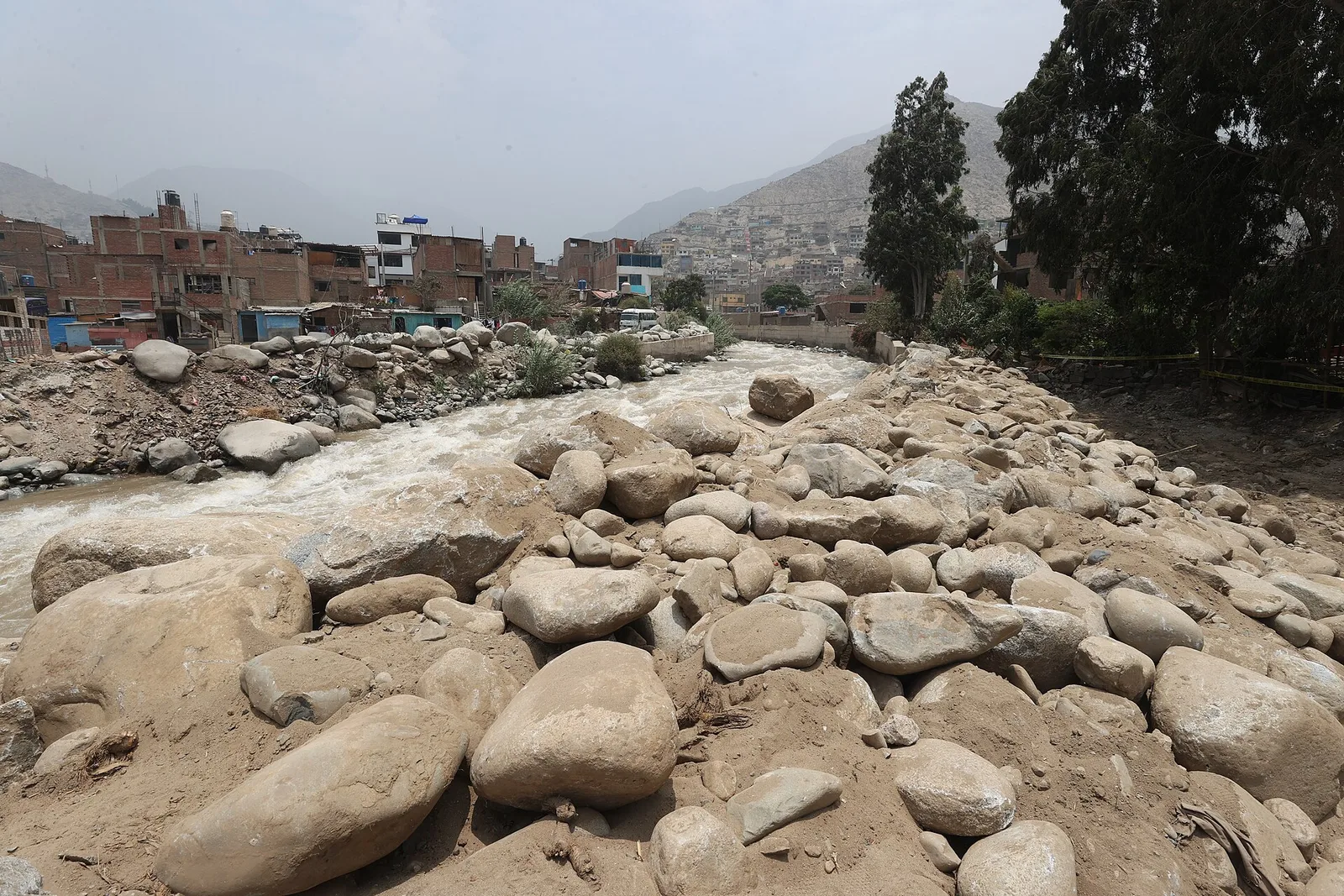 Emergency-response inspection in the Chosica region, February 2024